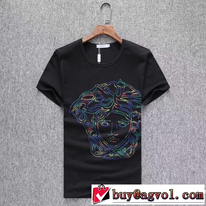 最近のトレンドアイテム VERSACE ヴェルサーチ 半袖Tシャツ 3色可選 《2019年》今、注目のストリート