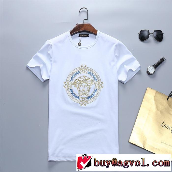 2019春夏人気トレンドアイテム 特に夏は人気アイテム VERSACE ヴェルサーチ 半袖Tシャツ 2色可選