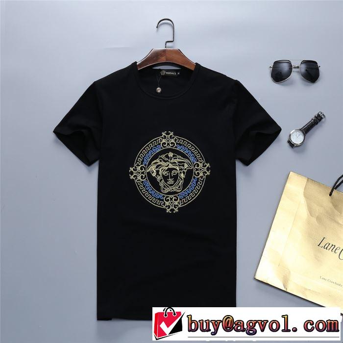 2019春夏人気トレンドアイテム 特に夏は人気アイテム VERSACE ヴェルサーチ 半袖Tシャツ 2色可選