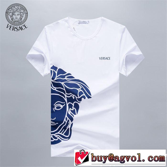 3色可選 半袖Tシャツ 人気ストリートブランド新品 2019年最新ファッション VERSACE ヴェルサーチ