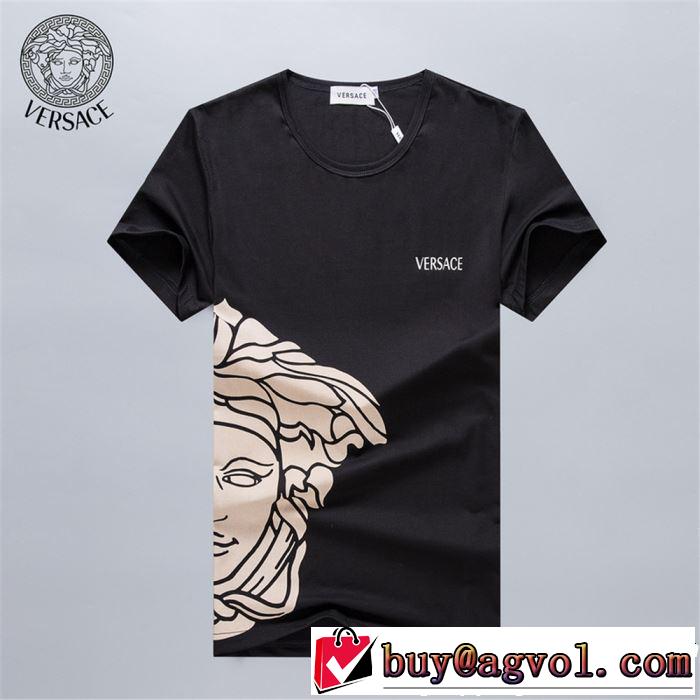 3色可選 半袖Tシャツ 人気ストリートブランド新品 2019年最新ファッション VERSACE ヴェルサーチ