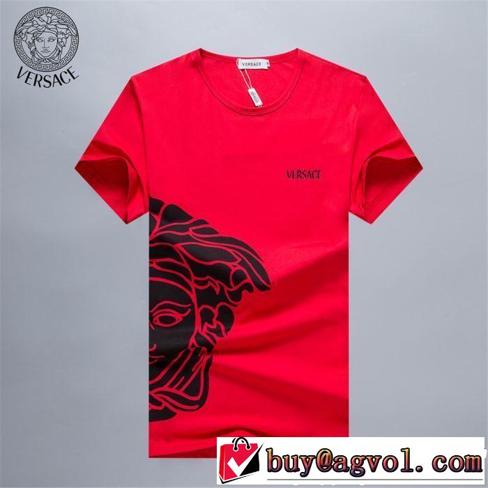 3色可選 半袖Tシャツ 人気ストリートブランド新品 2019年最新ファッション VERSACE ヴェルサーチ