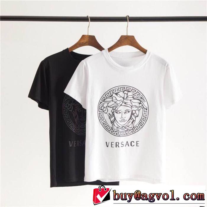 VERSACE ヴェルサーチ 半袖Tシャツ 2色可選 まずは定番！人気アイテム 2019春夏も引き続き人気セール