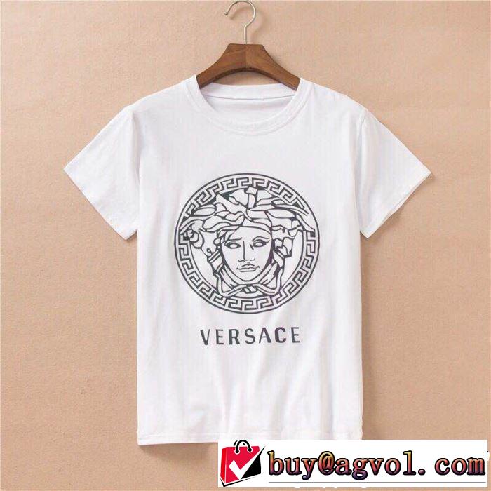 VERSACE ヴェルサーチ 半袖Tシャツ 2色可選 まずは定番！人気アイテム 2019春夏も引き続き人気セール