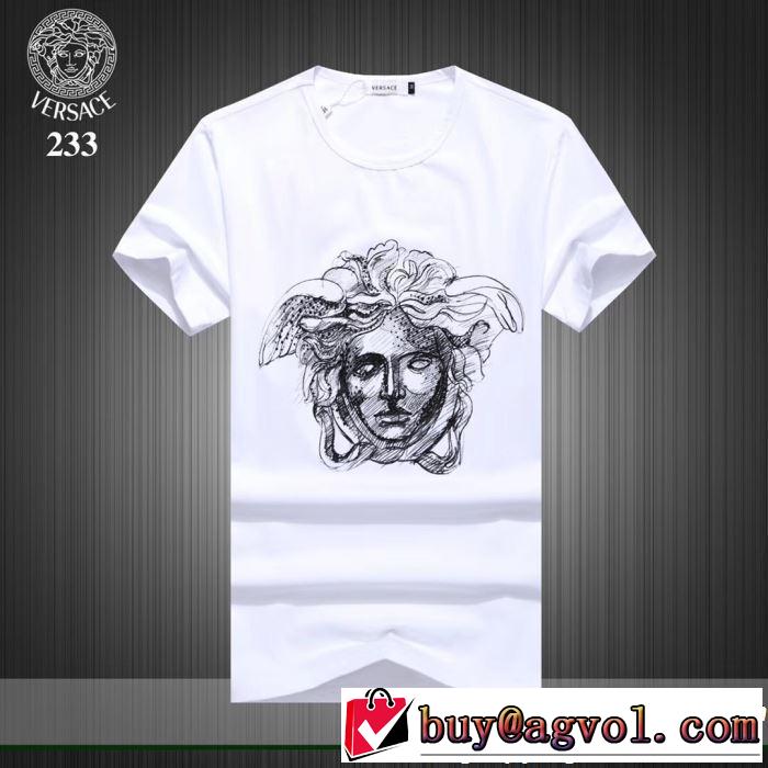 おしゃれデザインも大人気 VERSACE ヴェルサーチ 半袖Tシャツ 3色可選 2019SSのトレンド商品