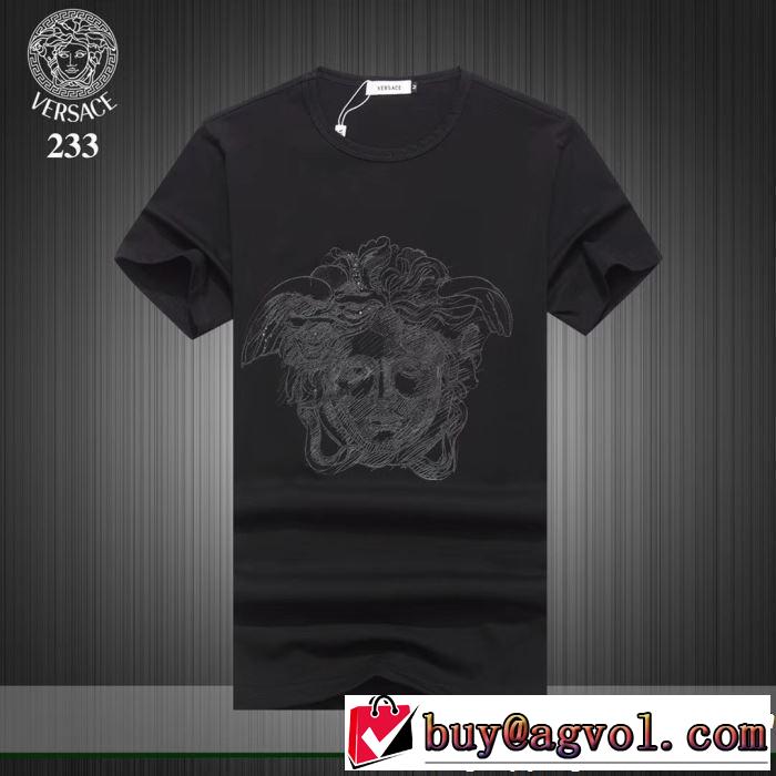 おしゃれデザインも大人気 VERSACE ヴェルサーチ 半袖Tシャツ 3色可選 2019SSのトレンド商品