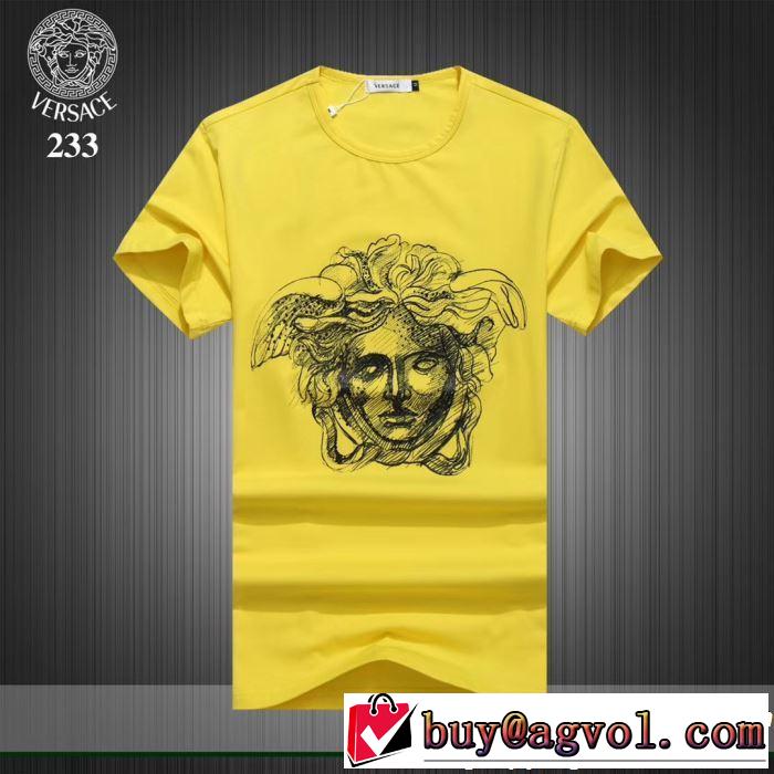 おしゃれデザインも大人気 VERSACE ヴェルサーチ 半袖Tシャツ 3色可選 2019SSのトレンド商品