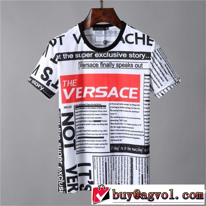 半袖Tシャツ 鮮度アップブランド最新 大人カジュアル夏ファッション2019 VERSACE ヴェルサーチ
