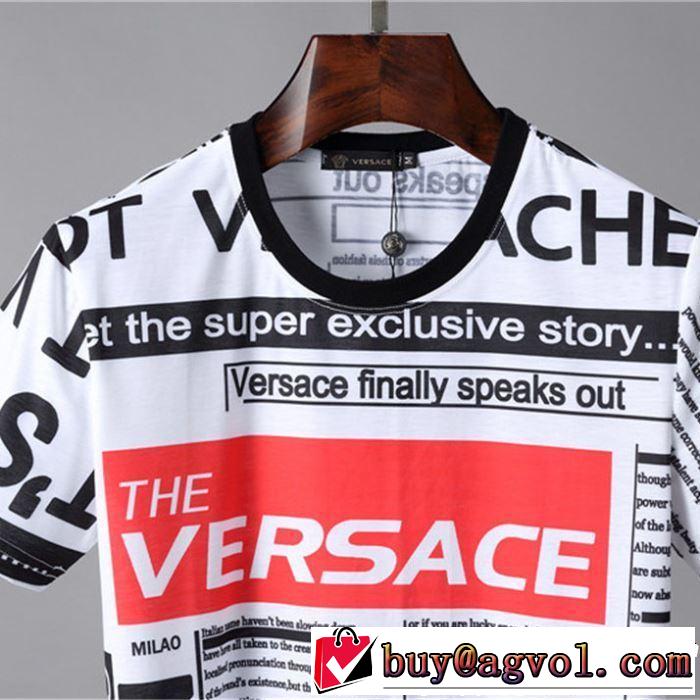 半袖Tシャツ 鮮度アップブランド最新 大人カジュアル夏ファッション2019 VERSACE ヴェルサーチ