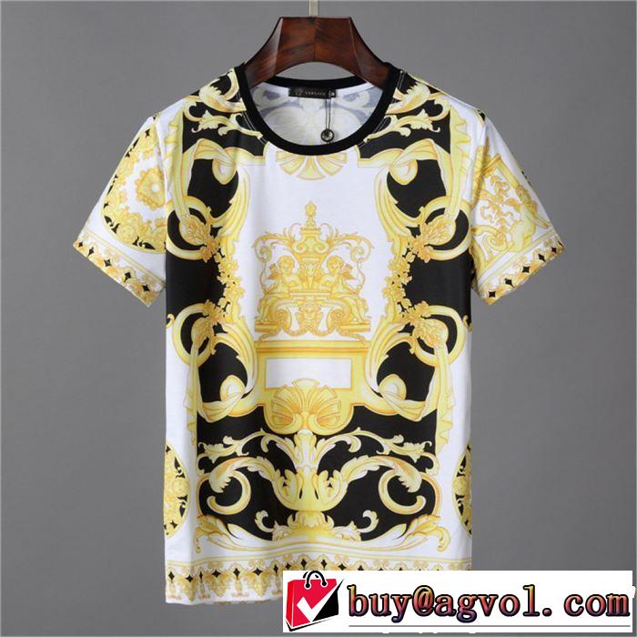 2019春夏のトレンド新商品 一気にトレンド感満載な着こなし VERSACE ヴェルサーチ 半袖Tシャツ 2019最新作