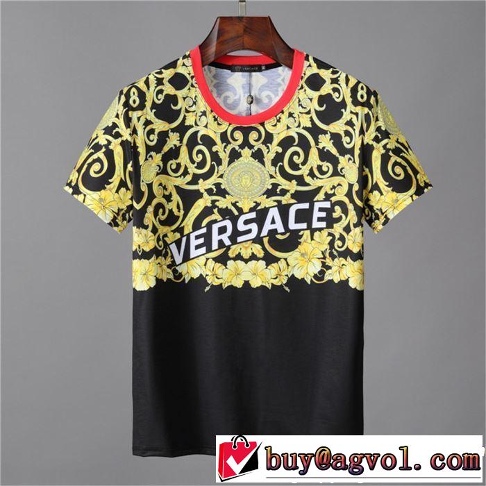 2色可選 半袖Tシャツ VERSACE ヴェルサーチ  2019年春夏のトレンドアイテム 季節感をプラス人気商品