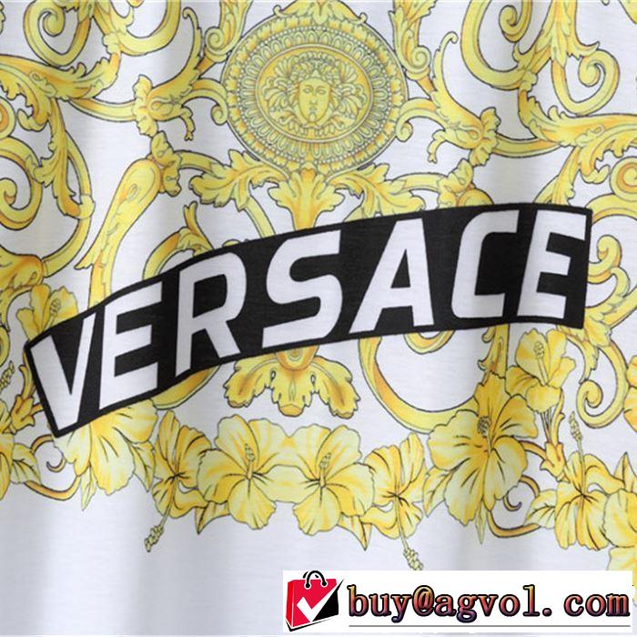 2色可選 半袖Tシャツ VERSACE ヴェルサーチ  2019年春夏のトレンドアイテム 季節感をプラス人気商品