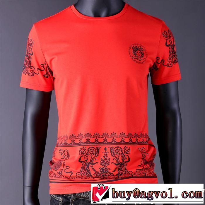 VERSACE ヴェルサーチ 半袖Tシャツ 2色可選 【2019春夏】最新コレクション 大人の可愛さを引き立て