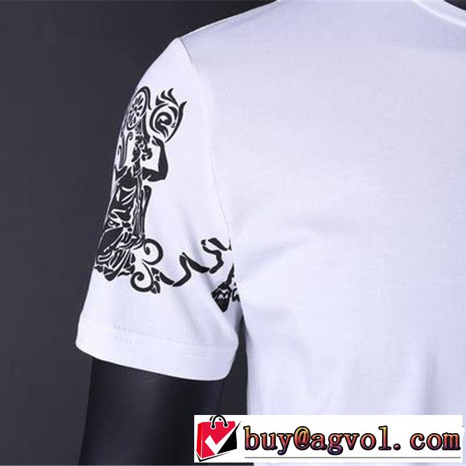 VERSACE ヴェルサーチ 半袖Tシャツ 2色可選 【2019春夏】最新コレクション 大人の可愛さを引き立て