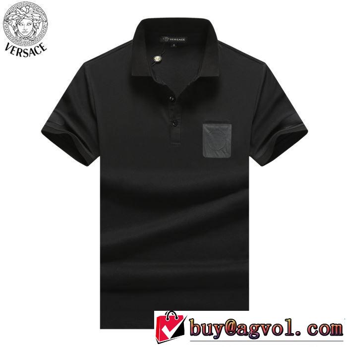 2019年最新ファッション VERSACE ヴェルサーチ 半袖Tシャツ 2色可選 春夏シンプルファッションでOK！