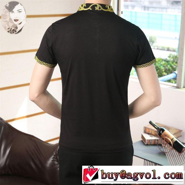 半袖Tシャツ 3色可選 最も目立ったブランド新品 大人カジュアル夏ファッション2019 VERSACE ヴェルサーチ