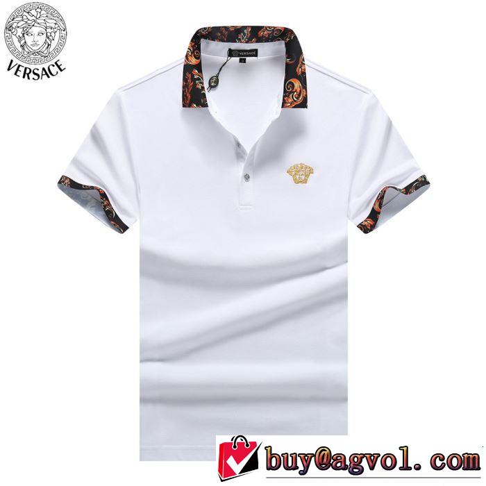 人気夏ファションおすすめ おしゃれな夏ファッション2019 VERSACE ヴェルサーチ 半袖Tシャツ 2色可選