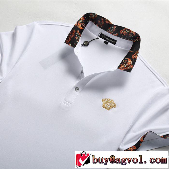 人気夏ファションおすすめ おしゃれな夏ファッション2019 VERSACE ヴェルサーチ 半袖Tシャツ 2色可選