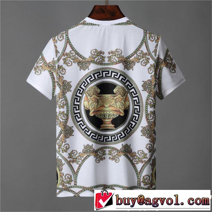 夏に良く似合うちょっと新品 2019春夏人気トレンドアイテム VERSACE ヴェルサーチ 半袖Tシャツ 2色可選