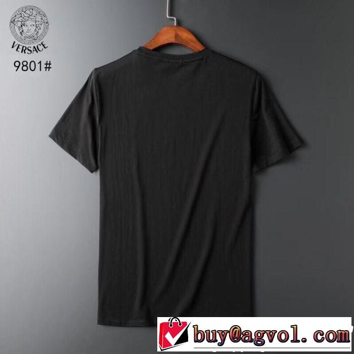 半袖Tシャツ 2色可選 2019SSのトレンド商品 おしゃれデザインも大人気 VERSACE ヴェルサーチ