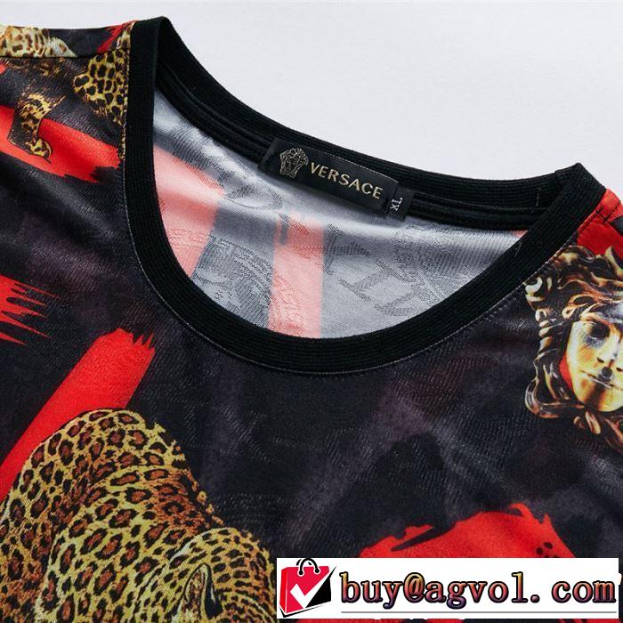人気夏ファションおすすめ 《2019年》今、注目のストリート 半袖Tシャツ  VERSACE ヴェルサーチ