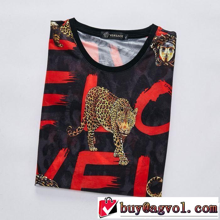 人気夏ファションおすすめ 《2019年》今、注目のストリート 半袖Tシャツ  VERSACE ヴェルサーチ