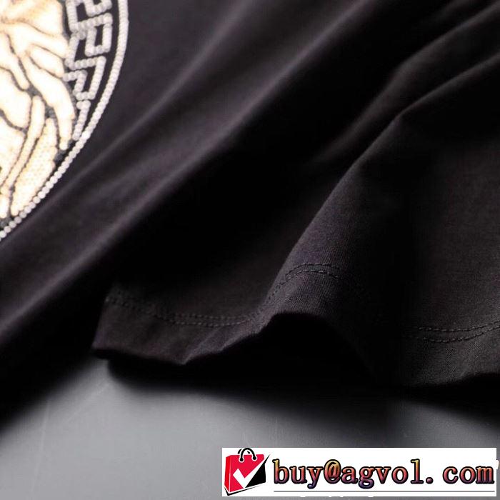 新作コレクションを見る 2019春夏も引き続き人気セール VERSACE ヴェルサーチ 半袖Tシャツ 2色可選