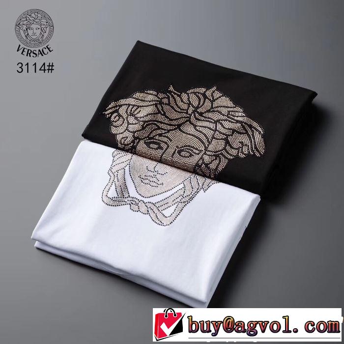 2019夏ファション新品 VERSACE ヴェルサーチ 半袖Tシャツ 2色可選 まずは定番！人気アイテム
