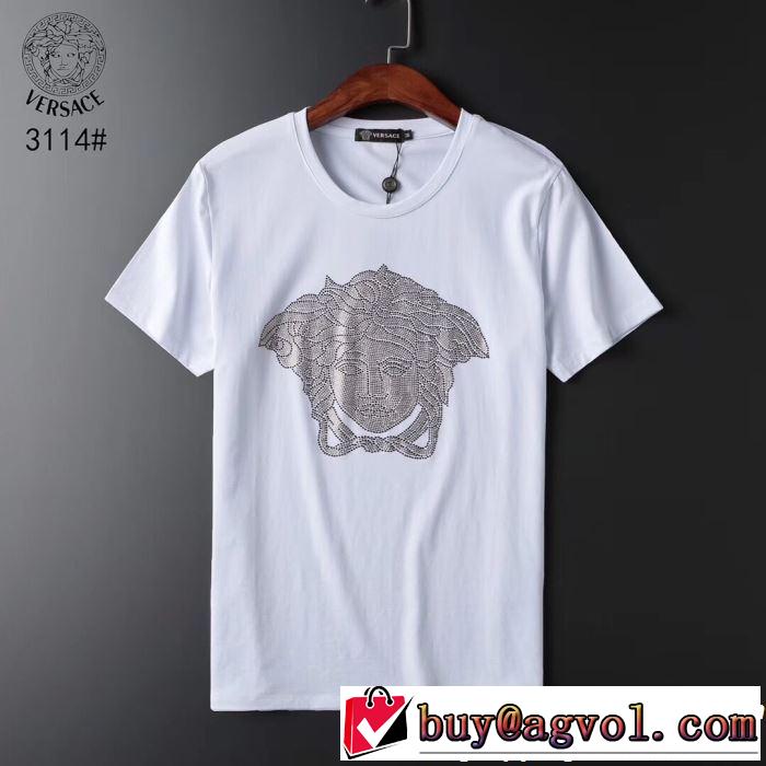 2019夏ファション新品 VERSACE ヴェルサーチ 半袖Tシャツ 2色可選 まずは定番！人気アイテム