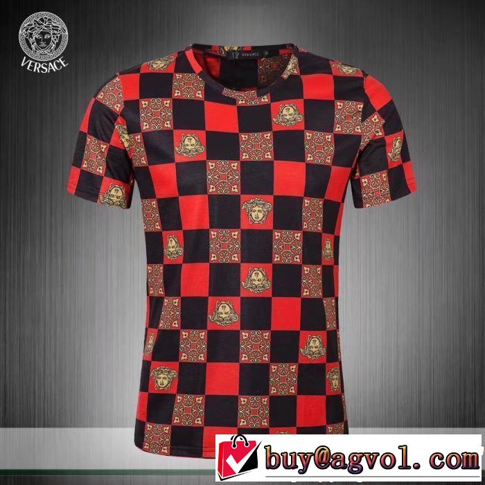 VERSACE ヴェルサーチ 半袖Tシャツ 3色可選 人気ストリートブランド新品 2019年春夏シーズンの人気