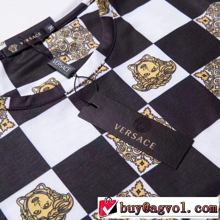 VERSACE ヴェルサーチ 半袖Tシャツ 3色可選 人気ストリートブランド新品 2019年春夏シーズンの人気