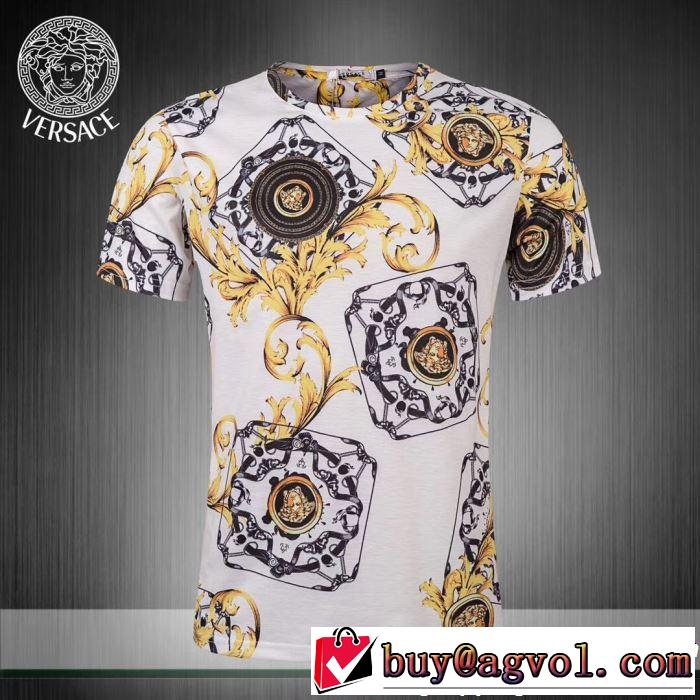 定番のスタイル春夏限定 VERSACE ヴェルサーチ 半袖Tシャツ 3色可選 2019春夏のトレンド新商品