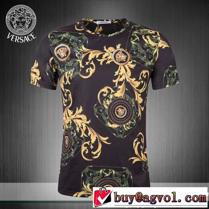 定番のスタイル春夏限定 VERSACE ヴェルサーチ 半袖Tシャツ 3色可選 2019春夏のトレンド新商品