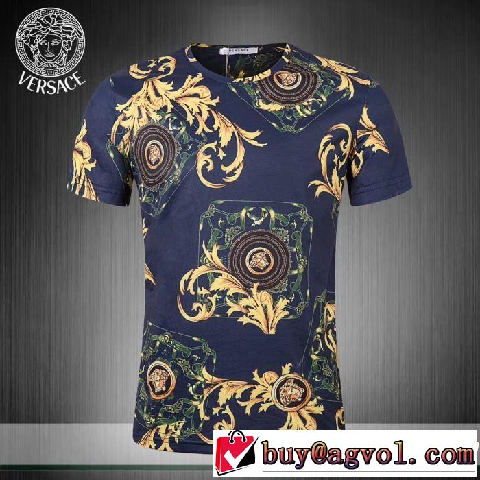 定番のスタイル春夏限定 VERSACE ヴェルサーチ 半袖Tシャツ 3色可選 2019春夏のトレンド新商品