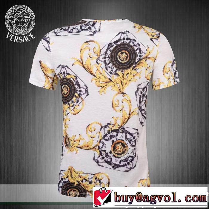 定番のスタイル春夏限定 VERSACE ヴェルサーチ 半袖Tシャツ 3色可選 2019春夏のトレンド新商品