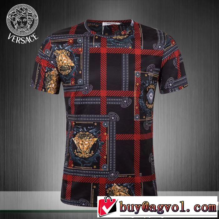 半袖Tシャツ 2色可選 今季トレンドの限定アイテム 2019年春夏のトレンドアイテム VERSACE ヴェルサーチ