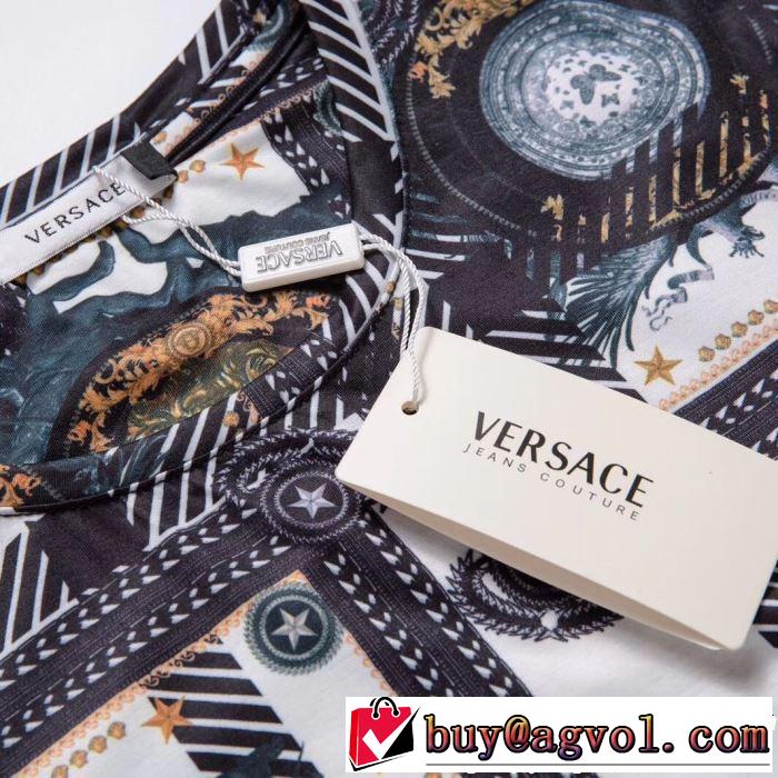 半袖Tシャツ 2色可選 今季トレンドの限定アイテム 2019年春夏のトレンドアイテム VERSACE ヴェルサーチ