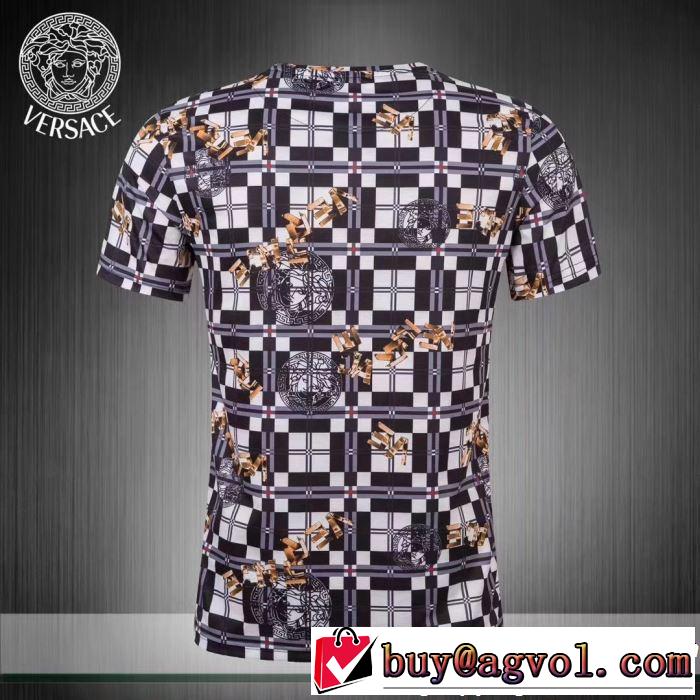 VERSACE ヴェルサーチ 半袖Tシャツ 2色可選 大人の華やかさを演出 【2019春夏】最新コレクション