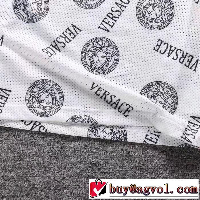 春色の最旬の人気アイテム 2019春夏トレンドアイテム VERSACE ヴェルサーチ 半袖Tシャツ 2色可選