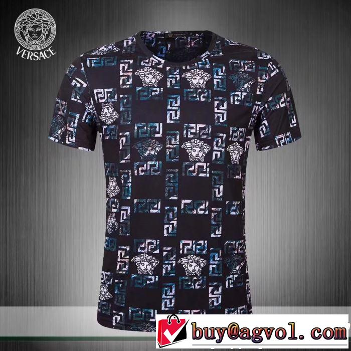 今シーズン注目のデザイン VERSACE ヴェルサーチ 半袖Tシャツ 2色可選 大人カジュアル夏ファッション2019