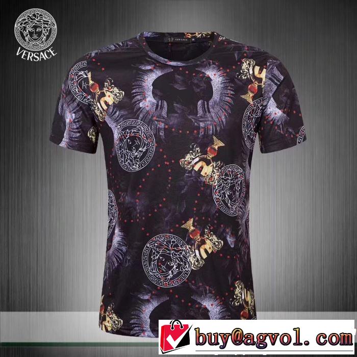 VERSACE ヴェルサーチ 半袖Tシャツ 2色可選 2019年春夏シーズンの人気 今流行りの最新コレクション