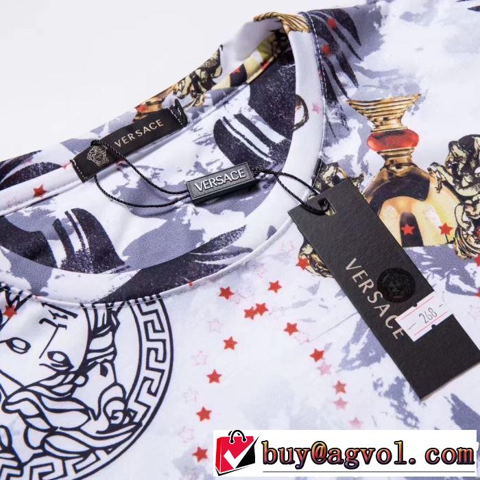 VERSACE ヴェルサーチ 半袖Tシャツ 2色可選 2019年春夏シーズンの人気 今流行りの最新コレクション