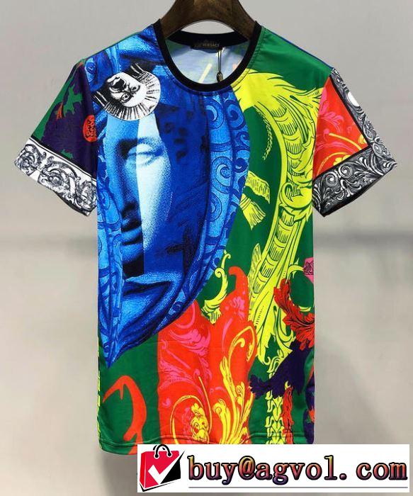 VERSACE  最新先取りおしゃれなロゴ入り  Tシャツ/半袖2019春夏も引き続き人気セールヴェルサーチ