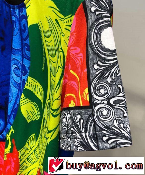VERSACE  最新先取りおしゃれなロゴ入り  Tシャツ/半袖2019春夏も引き続き人気セールヴェルサーチ