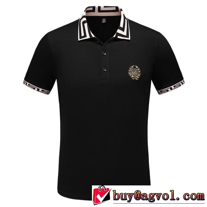 ヴェルサーチ 最新先取りおしゃれなロゴ入り VERSACE 2色可選 Tシャツ/半袖 春夏の流行り2019新品