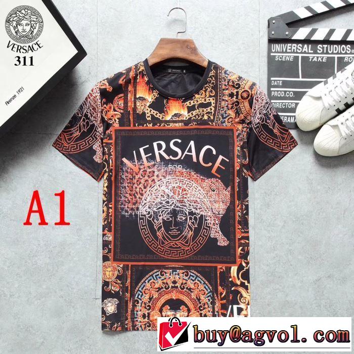2019SSのトレンド商品 ヴェルサーチ夏キレ味をプラス VERSACE 3色可選 Tシャツ/半袖