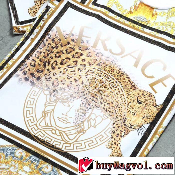 2019SSのトレンド商品 ヴェルサーチ夏キレ味をプラス VERSACE 3色可選 Tシャツ/半袖