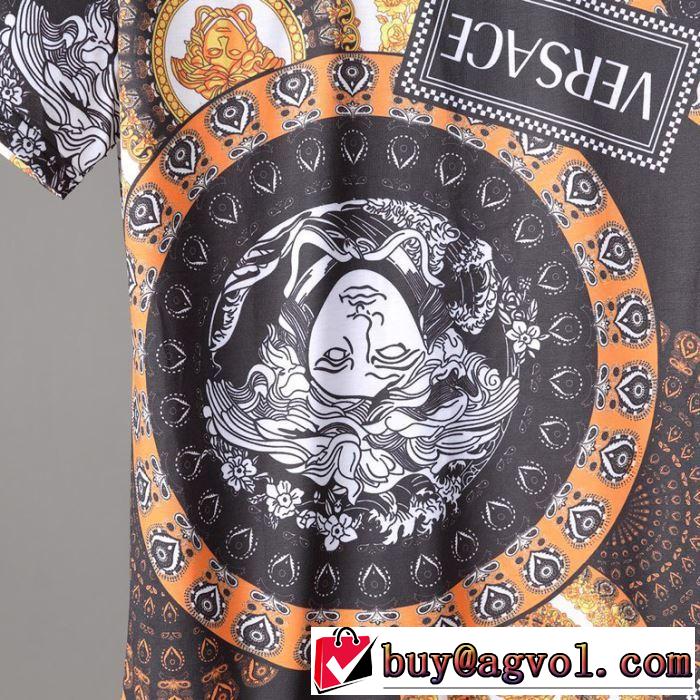 VERSACE 2019夏ファション新品 Tシャツ/半袖 大注目日本未入荷 ヴェルサーチ超あたたかい