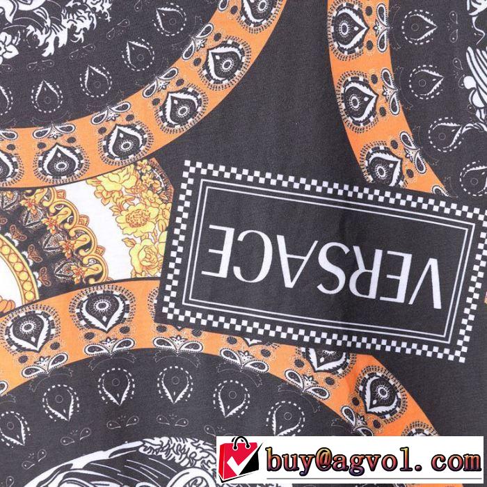VERSACE 2019夏ファション新品 Tシャツ/半袖 大注目日本未入荷 ヴェルサーチ超あたたかい