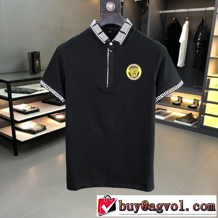 2019年最新ファッション ヴェルサーチ夏キレ味をプラス VERSACE 2色可選 Tシャツ/半袖